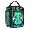 The Call Of Cthulhu Thermal Insulated Lunch Bags Lovecraft  Cat Resuable Lunch Container for School Storage Food Box