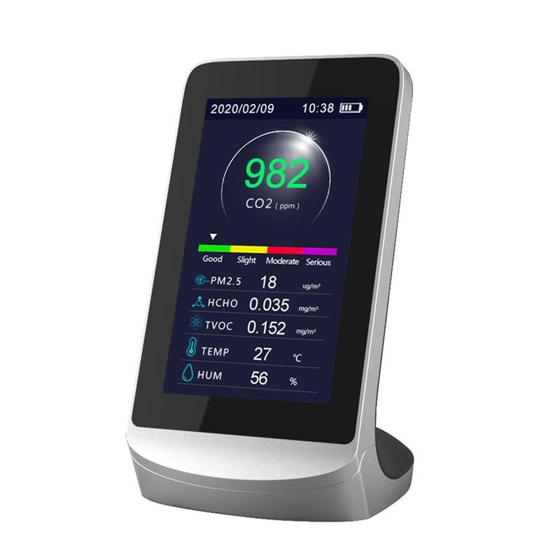 

ABUL-WIFI Air Quality Detector Air Quality Detector High Sensitivity TVOC Quality Monitor CO2 Carbon Dioxide Sensor Analyzer Met