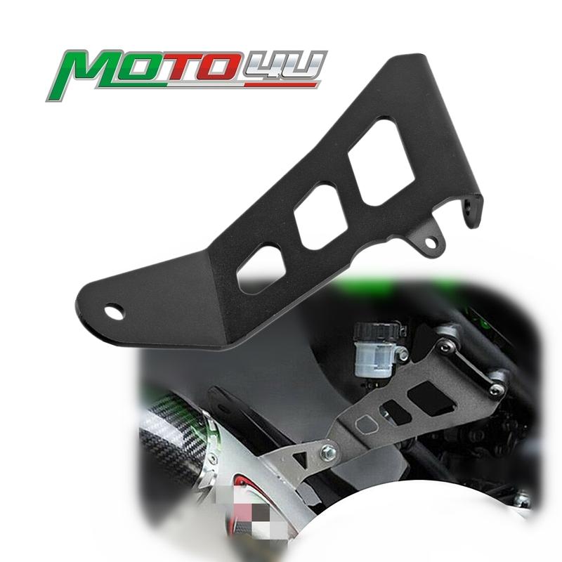 Exhaust Hanger Motorcycle Exhaust Bracket Black For KAWASAKI Ninja 400 NINJA400 2018 2019 2020 2020+