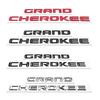ABS 3D Letters Car Fender Side Emblem Badge Logo Stickers For Jeep Grand Cherokee WK2 WK WJ SRT 2013 2014 2015 2016 Accessories