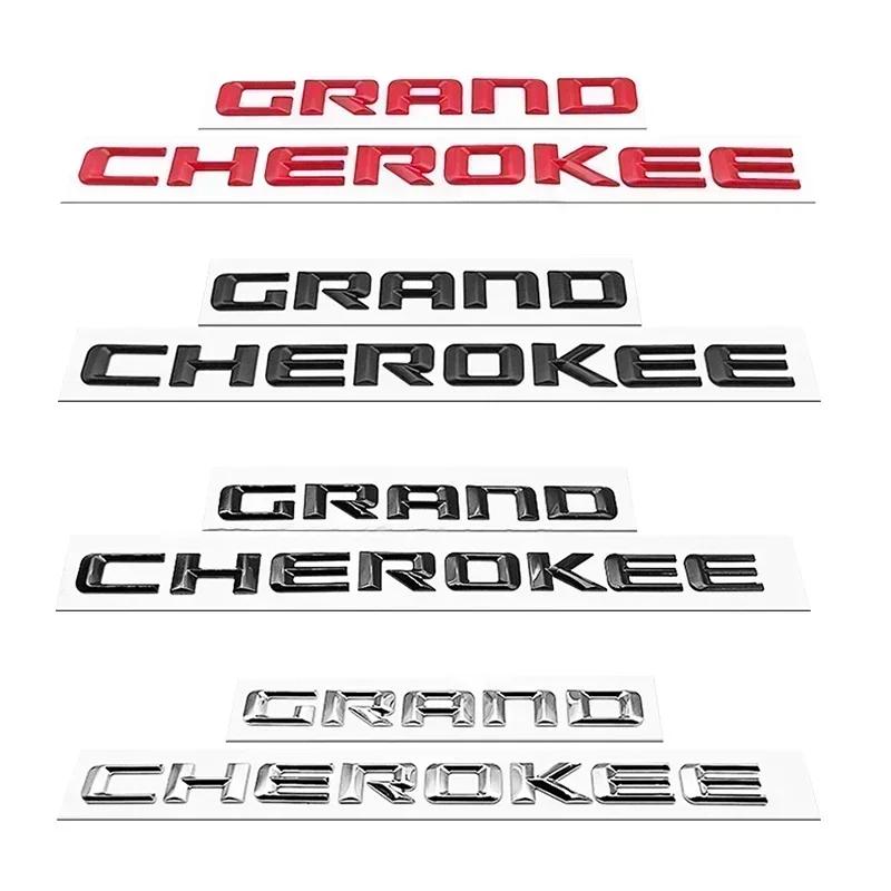 ABS 3D Letters Car Fender Side Emblem Badge Logo Stickers For Jeep Grand Cherokee WK2 WK WJ SRT 2013 2014 2015 2016 Accessories