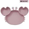 Silicone Suction Crab Plate: Divided Baby Tableware for Feeding & Weaning