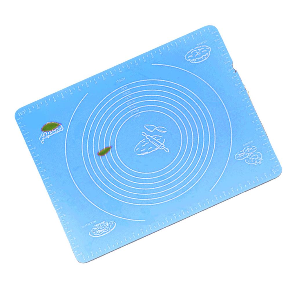 Non Stick Silicone Pastry Mat Thick Silicone Baking Mat with Msurements for Baking Rolling Pastry Dough Pizza