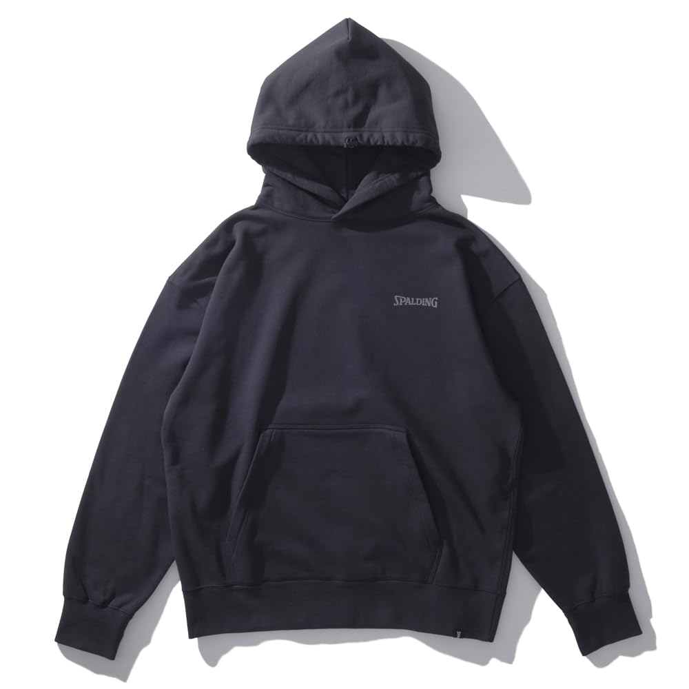 

Spalding Courtside Hoodie with Zip Pocket, Black, Size L, SMJ24101