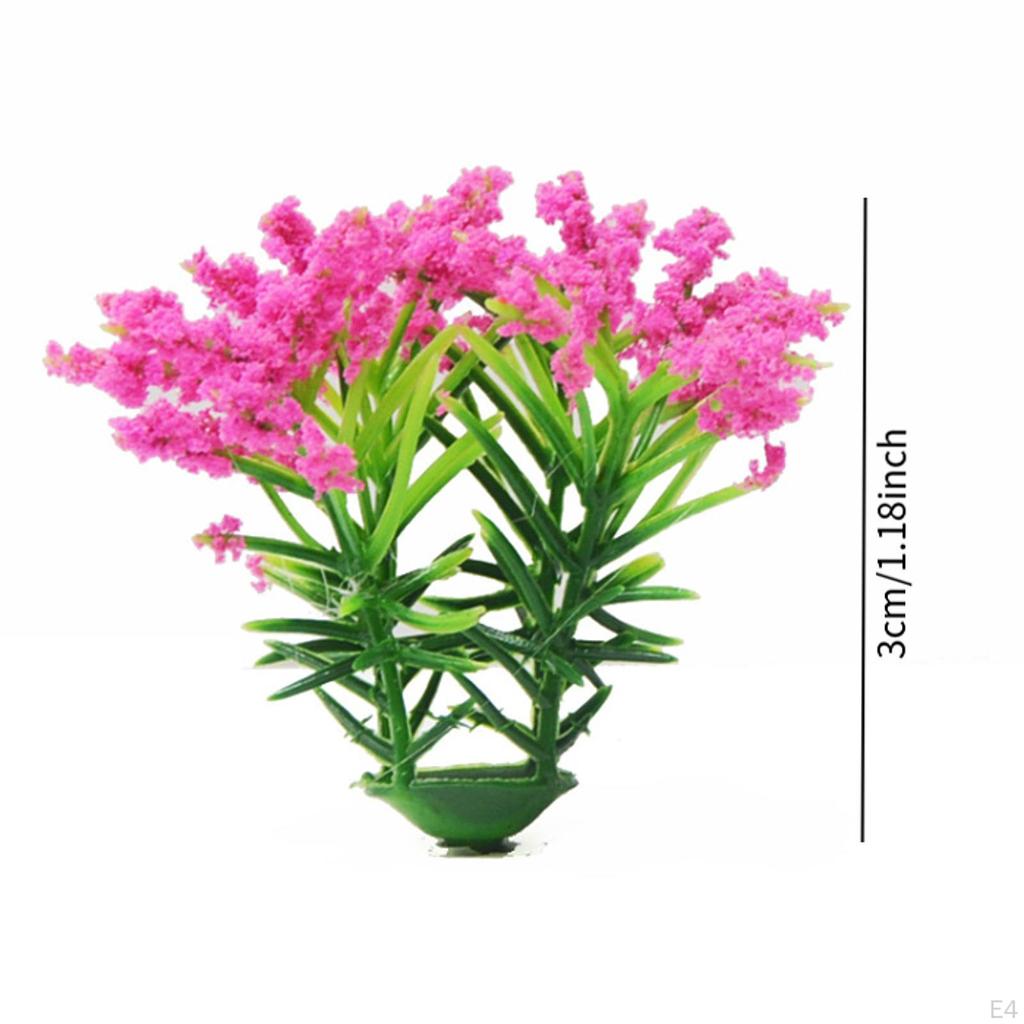 50 Pieces DIY Miniature Flower Static Scenery Model Vegetation Groups for Terrain