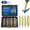 Nindejin 4/5/6Pcs Damaged Screw Extractor Drill Bit Extractor Drill Set Broken Speed Out Bolt Extractor Bolt Stud Remover Tool