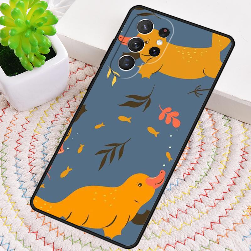 

Platypus and Fish Tribal Pattern Phone Case For Samsung Galaxy note 10 pro S26 S25 S24 S23 S22 Ultra Plus S21 FE S20 Cover Galaxy S23