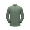 SS25 Commute Series Outdoor Breathable Stand Collar Long Sleeve T-Shirt Men Tops Lead-Gray-Green 15117217-0110