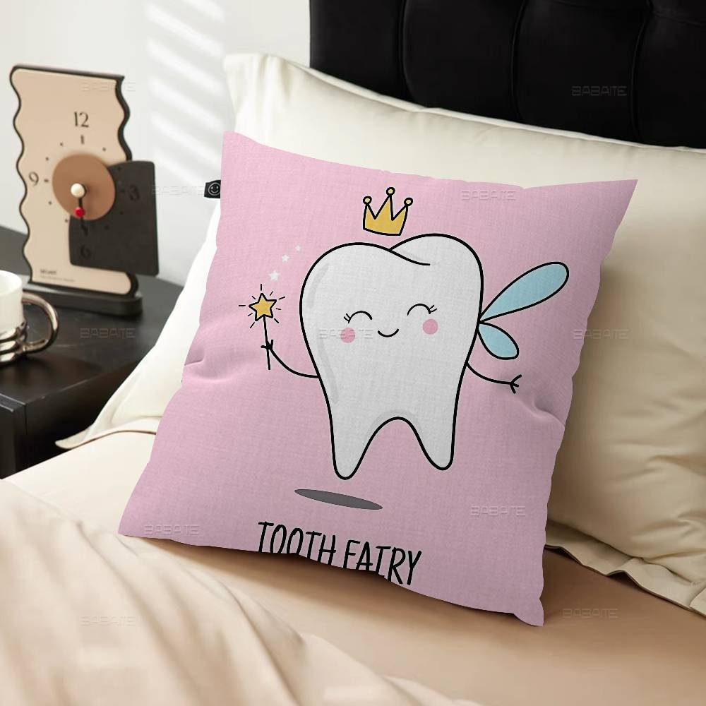 The Dentist Tooth Cute Pillow Cover Design Cushion Cover Decor Holiday Decorati