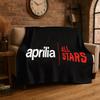 Racing Car A-Aprilia Logo Moto Flannel Blanket Soft Warm Throw Blanket for Bedroom Living Room Bed Travel Camping Picnic Gift