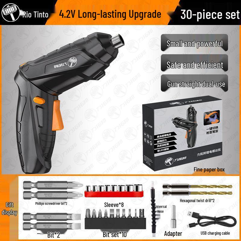 Multifunktions-Elektroschrauber-Werkzeugkasten: Haushalts-Reparatur- und Montage-Set
