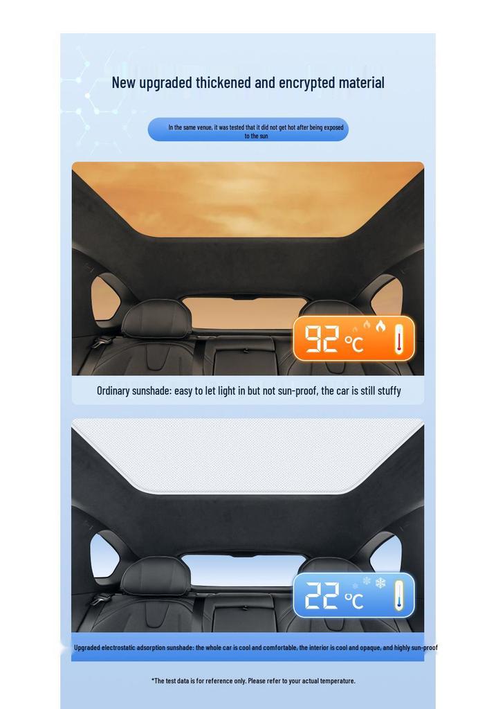 Jiyue 01 Silicone Suction Sunroof Sunshade