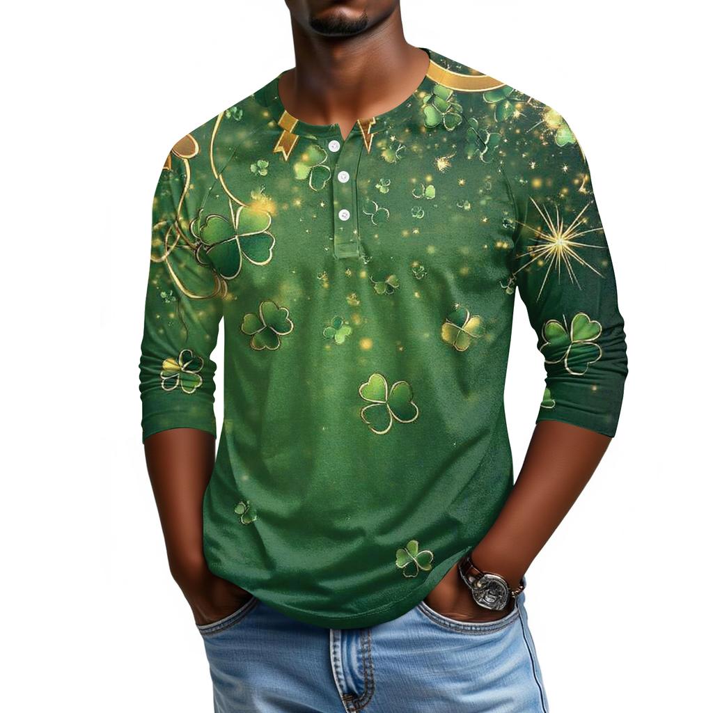 Men's Raglan Sleeve Three-quarter Sleeve Top