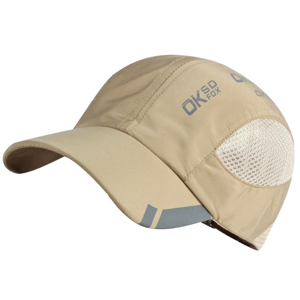One Limitation CP414 Lightweight Mesh Cap with English Letters for and for Men and Women (Khaki), Running, Airsoft, Sports,