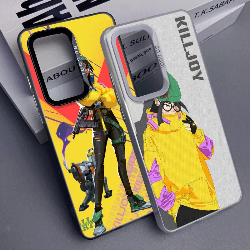 V-Valorant Killjoy Soft Phone Case for Samsung A17 A16 A15 A14 A13 A57 A56 A55 A54 A53 A37 A36 A35 A34 A33 A26 A25 A24 A23 A52