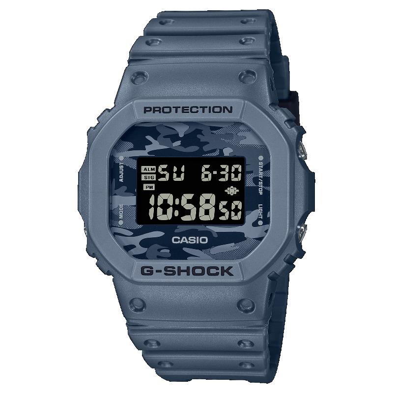 Casio Men s Resin 200M Water Resistant Shock Resistant Alarm Quartz Watch DW-5600CA-2 синий