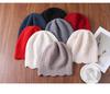 Versatile Pure Wool Knitted Beanie - French Openwork Design, Warm Ear and Head Protection