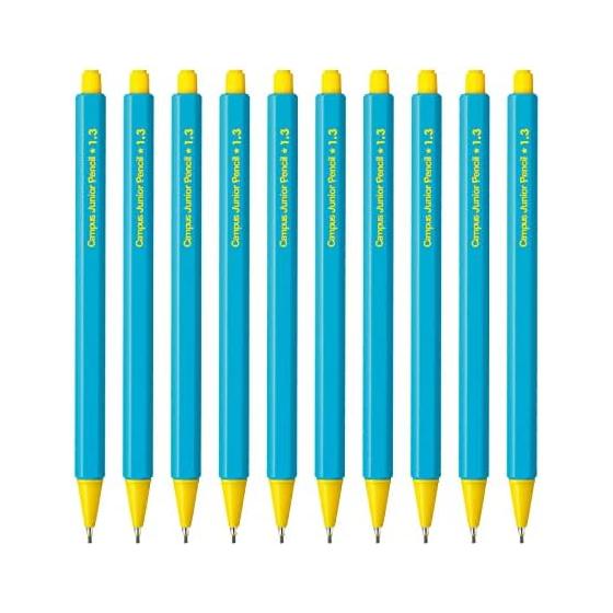 Карандаш Kokuyo Campus Junior 1,3 мм Синий 10 шт. Шестигранный корпус Мягкая зона захвата