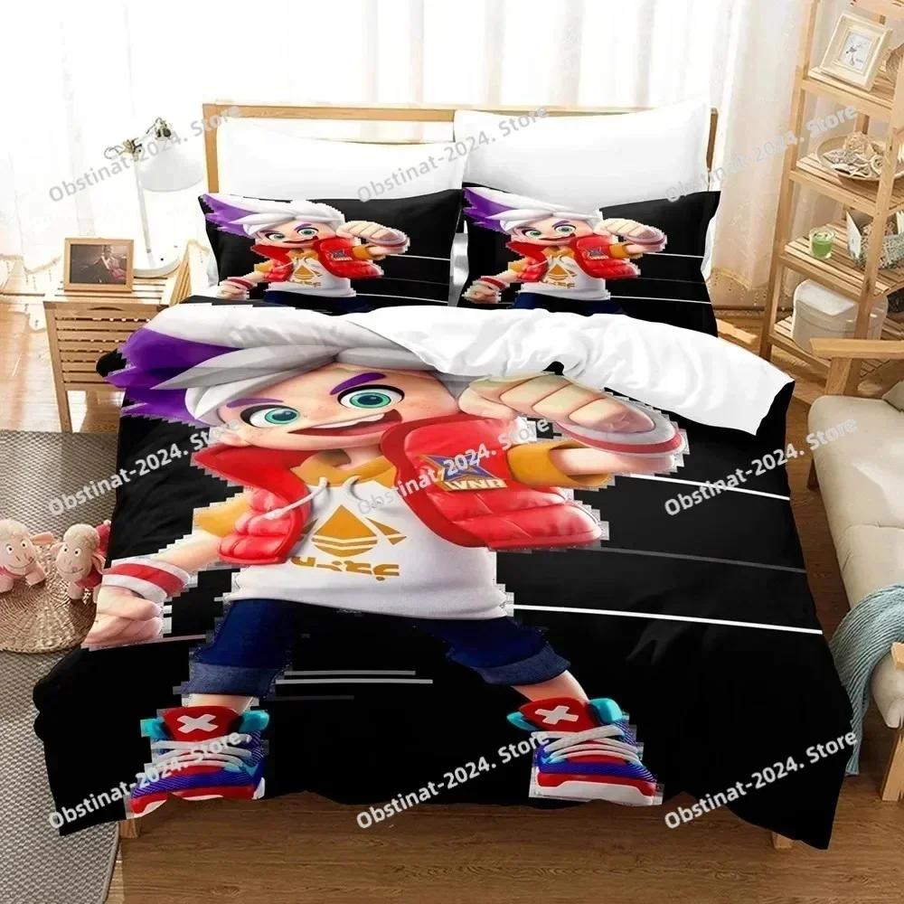 3D Ninjala Cartoon Game Bedding Set Print single Comforter Quilt Bed Cover Duvet Cover Pillow Case 3 Pieces Sets Kids Adult Size