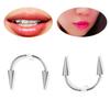 Body Jewelry Piercing In Mouth Stainless Steel Puncture Mouth Ring Piercing Jewelry Goth Lips Ring