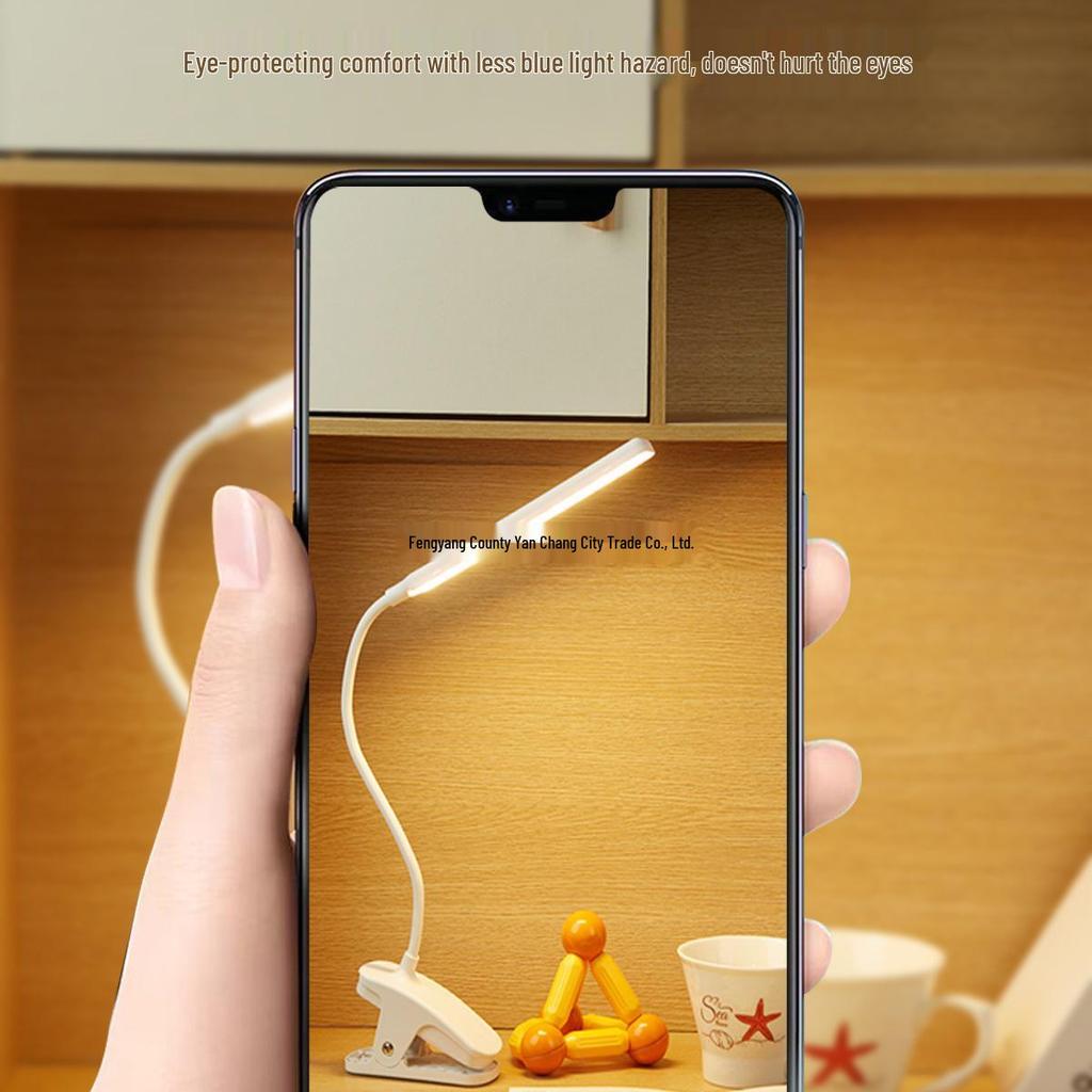 Clip-On Eye Protection Desk Lamp for Dorms and Student Bedrooms - Ideal for Reading and Anti-Myopia