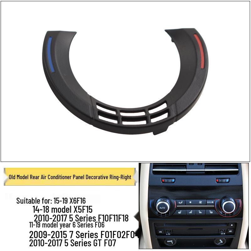 Rear AC Button Panel Trim for BMW 5, 6, 7 Series, 5GT, X5, X6