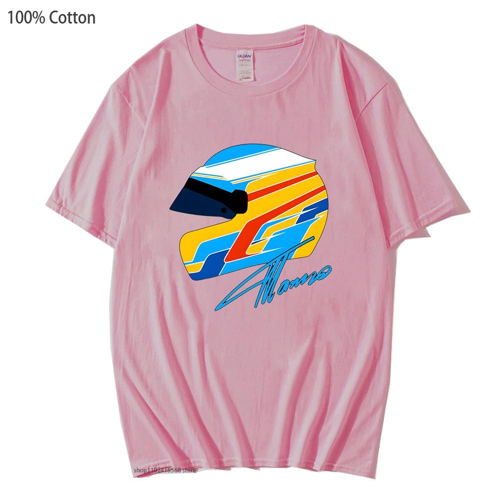Men's Cotton F1 Shirt Cool Tshirt Oversized Y2k Clothes Funny Games Women's Short Sleeve Top Male Clothing Short Sleeved