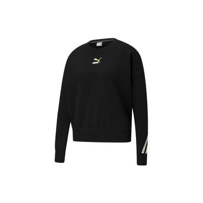 Elevate Dzianinowa Sportowa Bluza Damska z Okrągłym Dekoltem Czarna 531078-01