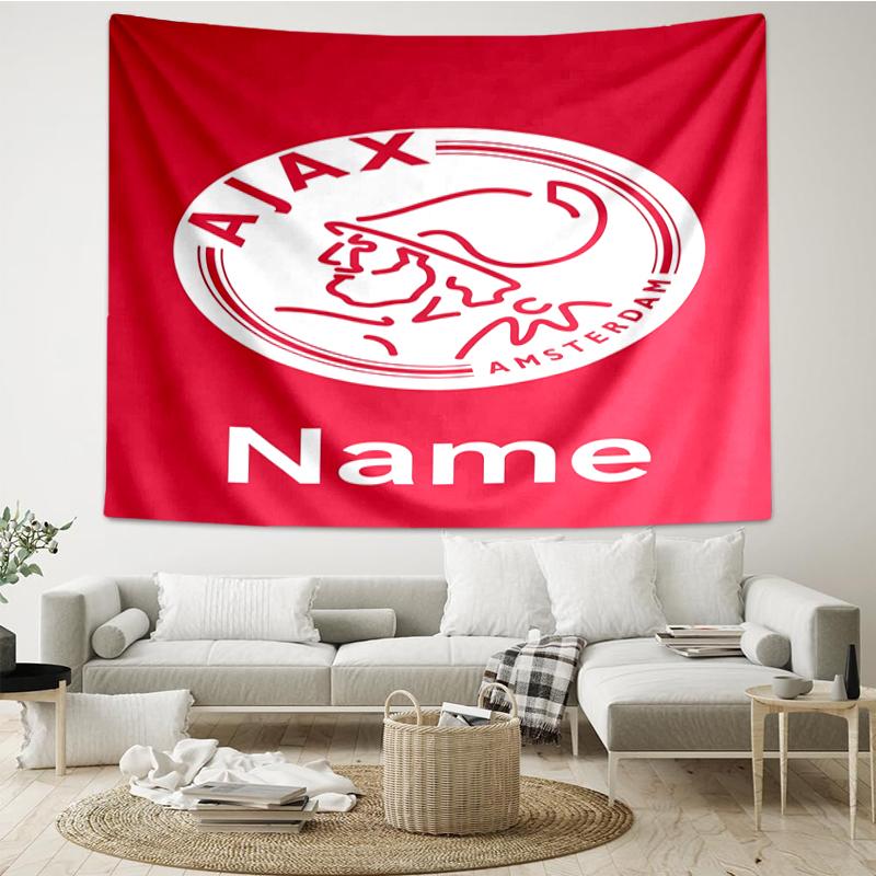 Custom Name Ajax Print Tapestry, Backdrop, Easy Setup, Ideal for Bedroom, Office & Living Room, with Aesthetic Wall Hanging Decor.
