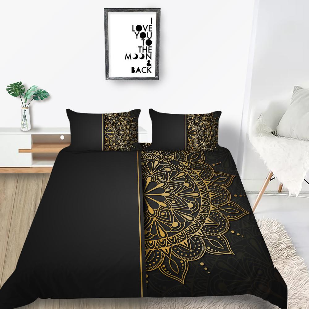 Hot Sell Scripes Husă de pat cu design unic Set de pat Textile de casă de lux Lenjerie de pat Queen Size Barbat Băiat Lenjerie de pat moale Costum