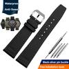 Nylon Canvas Watch Strap for IWC Pilots Portugal Portofino Fabric Cowhide Bottom Watch Chain Men Women Watchband 20mm 21mm 22mm