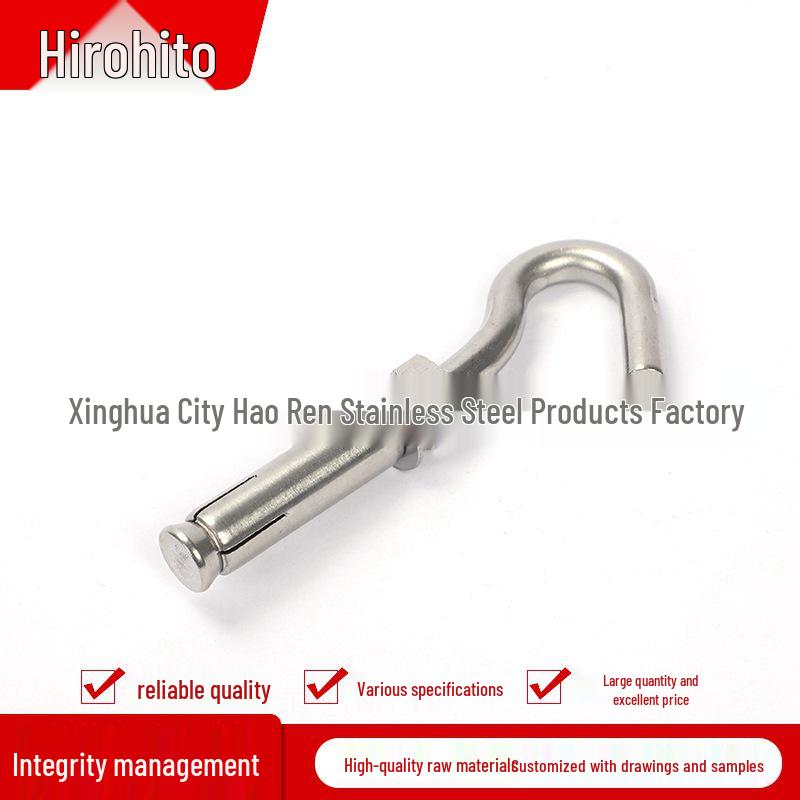 304 Stainless Steel Expansion Hook with Screw and Swing Hook