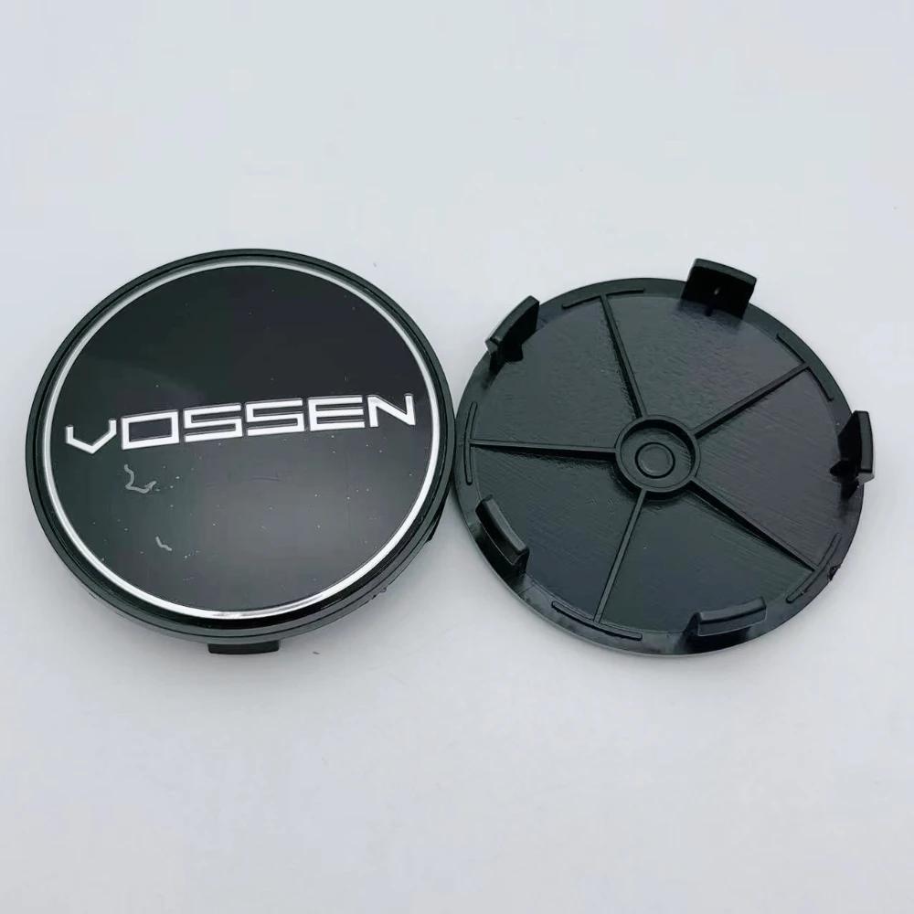 4pcs 68MM 63MM VOSSEN Logo Emblem Badge Car Wheel Center Caps Wheel Hubcap Hub Center Dust Cover Relpace Car Styling Accessories