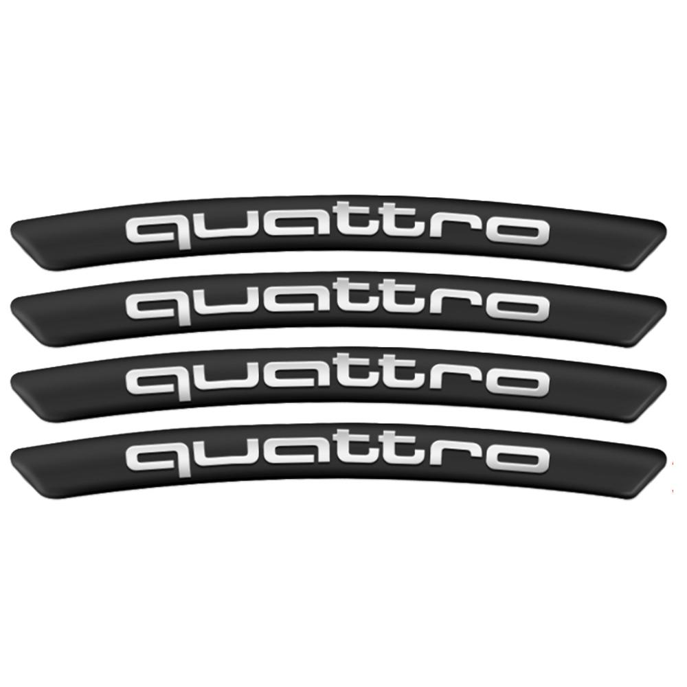 4pcs Aluminum Car Styling Wheel Rim Sticker SLINE Emblem Accessories For Audi A1 A3 8P A4 B5 B6 B8 A5 A6 C5 C6 A7 A8 Q3 Q5 Q7 TT