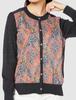 Equo Liberty Docking Charcoal Gray X Size M Women's Cardigan, Paisley, (Product Code 3022308-160309)