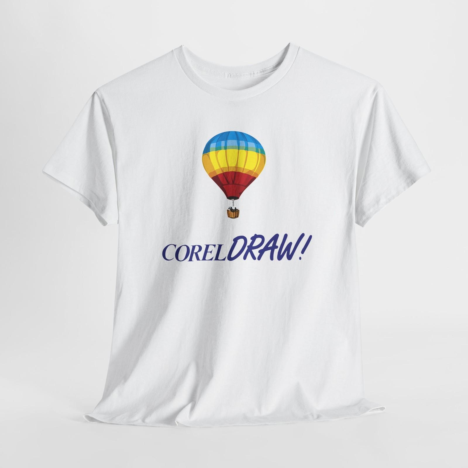 

Computer Geek, Graphic Designer Coreldraw Graphic Tshirt Tops Tee, Air Balloon Shirt XL