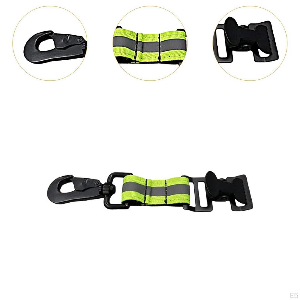 Clip, Firefighter , Glove Strap, Metal/polyester, Easy Attachment for Construction Site Equipment,