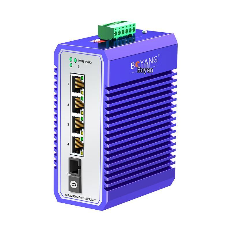 BOYANG BY-PF1041B 100M POE Industrial Fiber Optic Transceiver