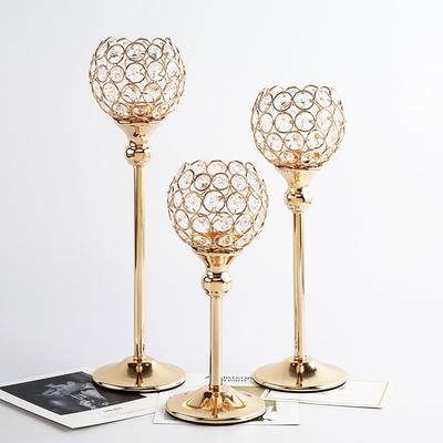 Crystal Romantic Candlelight Dinner Home Decor Candle Holders Wedding Decoration Accessories Candlesticks For Candelabro