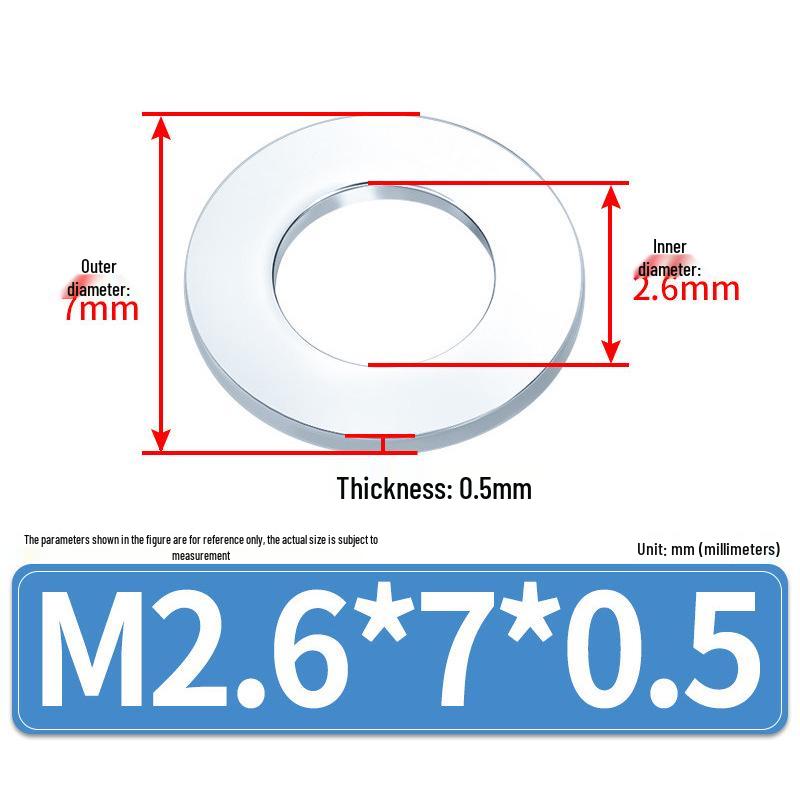 Extra Large Galvanized Metal Flat Washer (Sizes M1.6-M14)