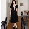 Hepburn Style Plus Size Bowknot Dress - Summer, Flaw-Hiding, Retro Slimming Skirt