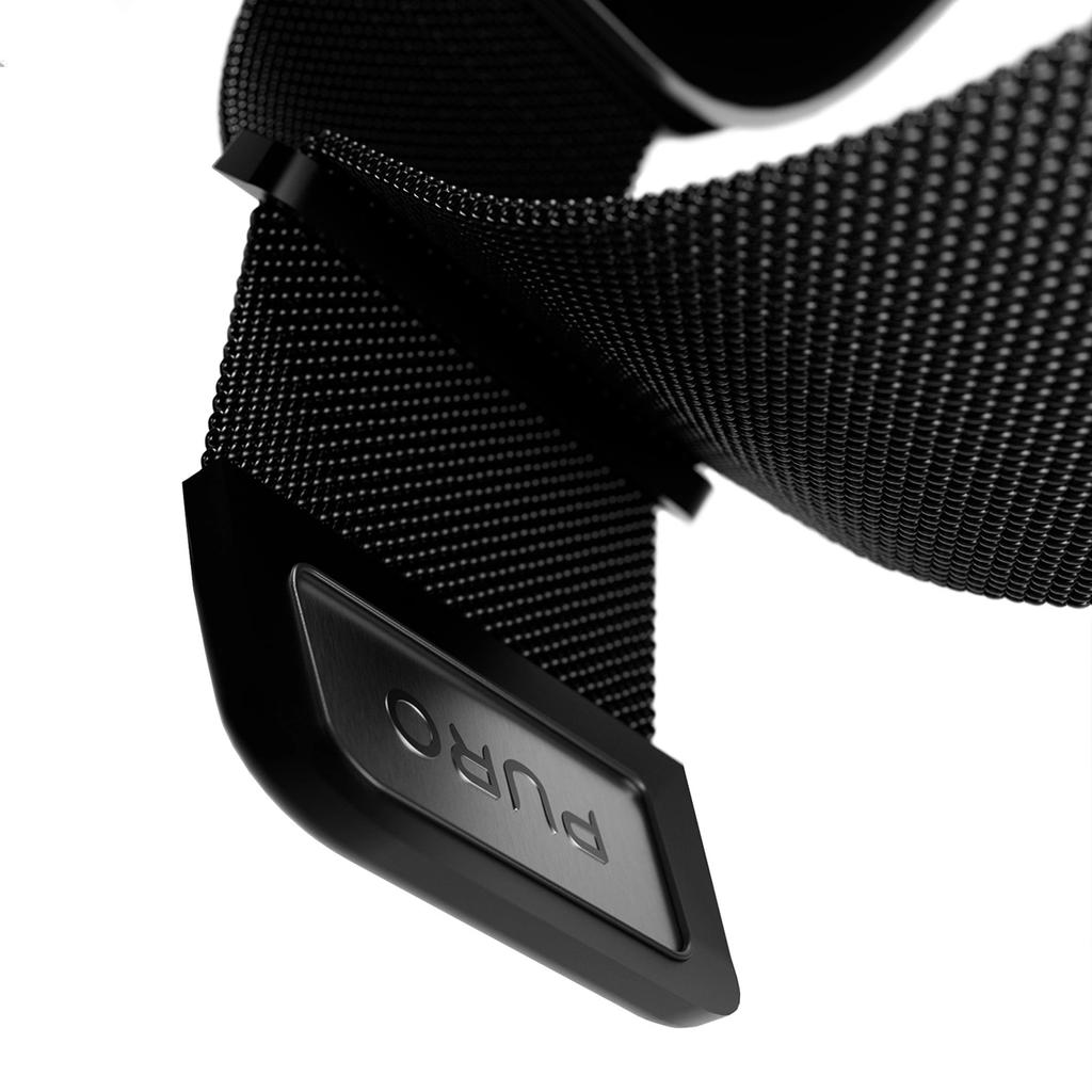 Pasek Ze Stali Nierdzewnej Puro Milanese Do Apple Watch 38 / 40 / 41 Mm - Czarny
