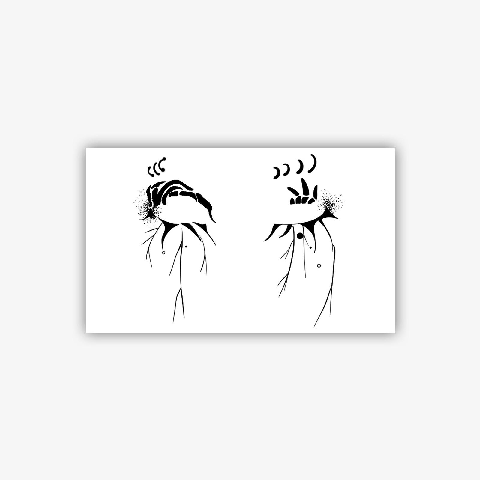 Premium Personality Diablo Spice Girls Halloween Spider Eye Makeup Face Stickers Tattoo Stickers 15*9