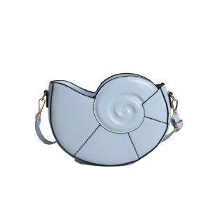 

Creative Bag Single Shoulder Crossbody Conch Bag 2025 New Quirky Irregular Snail Bag One Size небесно-голубой