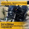 Motorcycle Windshield Windscreen Screen Deflector Universal For 5-7'' Headlight
