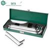SATA 14-Piece Extra Long Ball End Hex Key Set, Metric