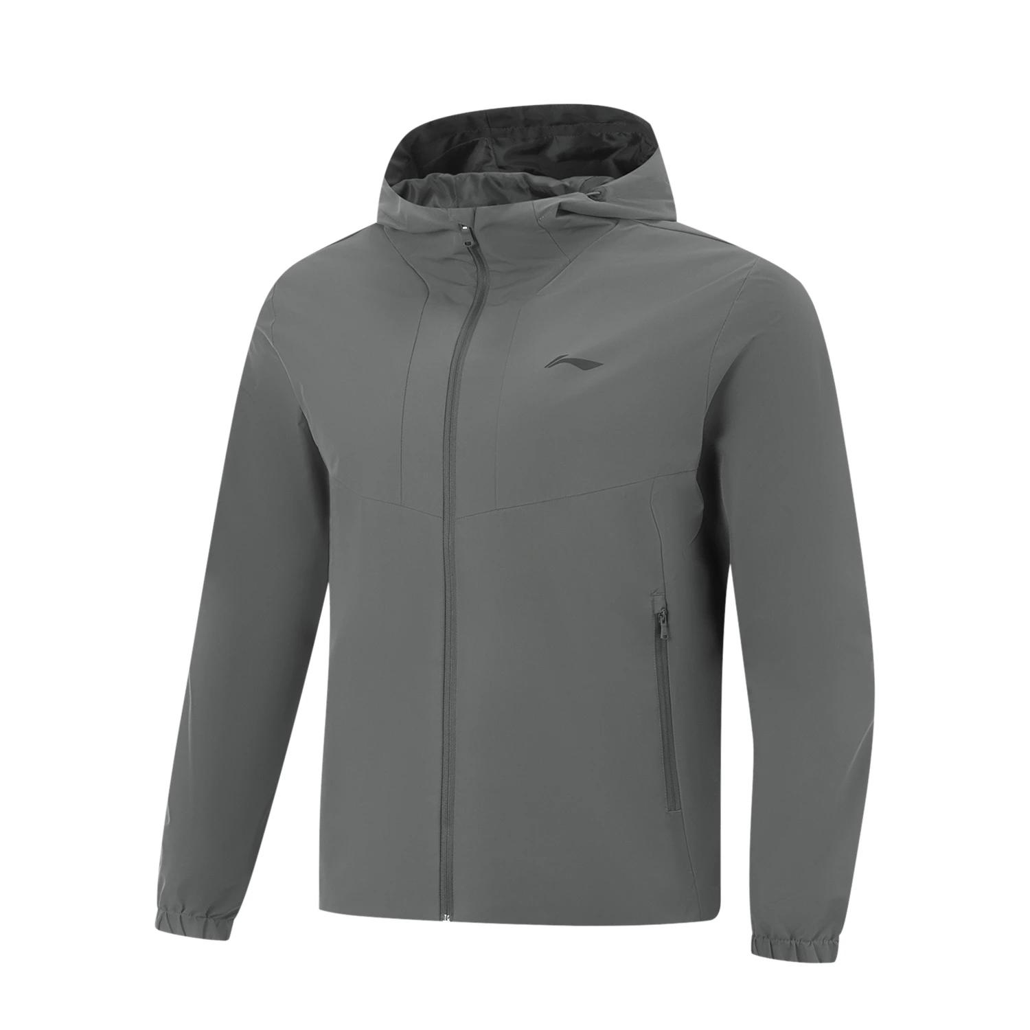 Li-Ning Minimalist Fashion Zip Hooded Casual Jacket Men jackets AFDVG67-4 S