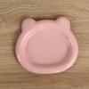 Cute Cat Food Dish Little Bear Dog Plate Colorful Kitten Bowl  for Puppy Cat