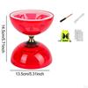 Chinese Diabolo Set Five Bearing Fun Classic Versatile Accessories Juggling Toy for Children Garden