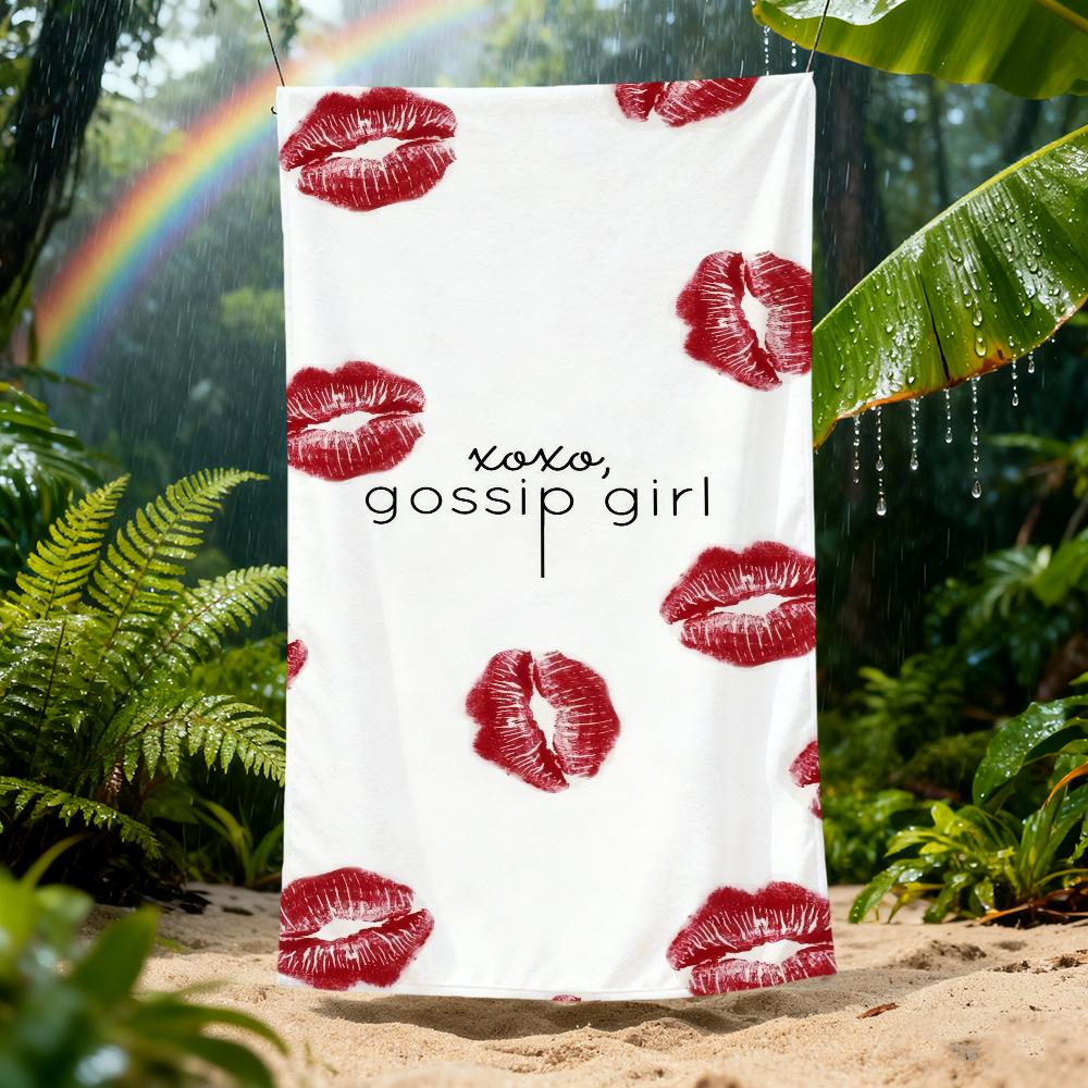 G-Gossip TV G-Girl Towel Beach Quick Dry Soft Pool Towels Gift for Travel Gym Shower Camping sports